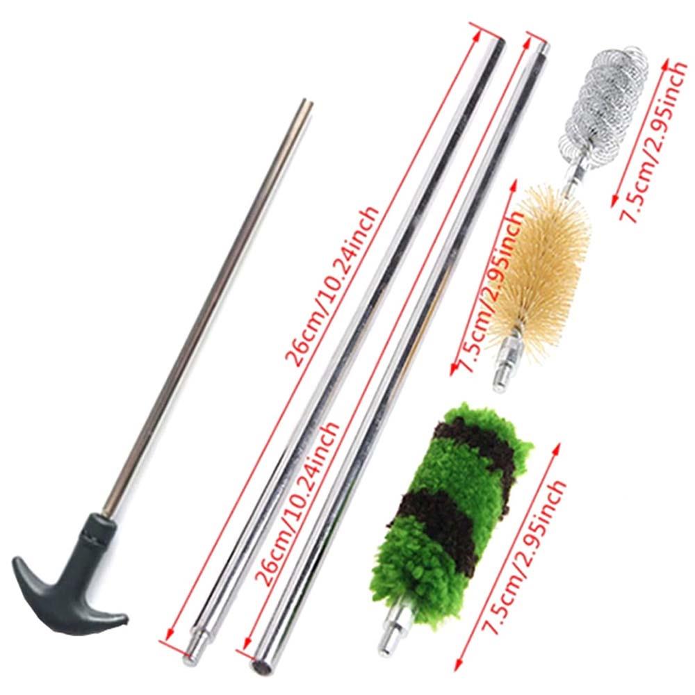 Six-piece shotgun cleaning kit with brushes, rods, and cleaning tools from AliExpress for firearm maintenance.