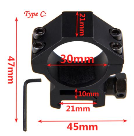 Aliexpress scope torch mounts for Picatinny and dovetail rails, designed for secure firearm accessory attachment.