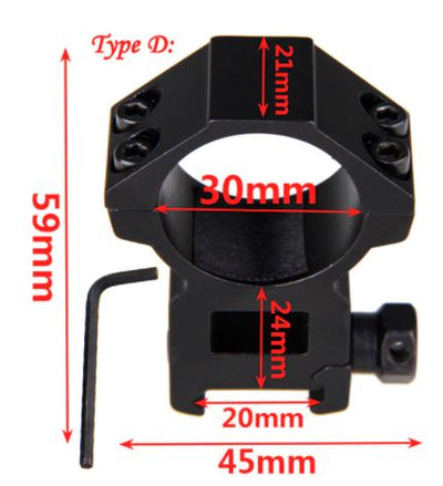 AliExpress scope torch mounts for Picatinny and dovetail rails, designed for secure attachment of tactical flashlights.