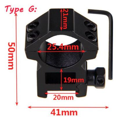 Aliexpress scope torch mounts for Picatinny and dovetail rails, designed for secure firearm accessory attachment.