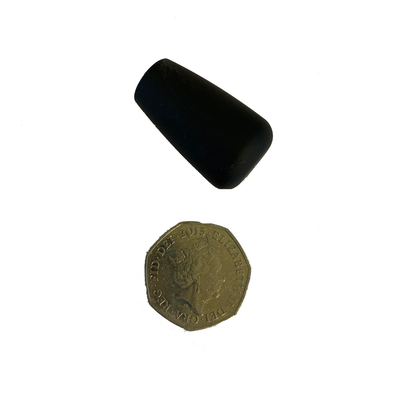 Black or orange Blaser bolt knobs for R8 and R93 rifles, featuring a durable, ergonomic design for secure grip.