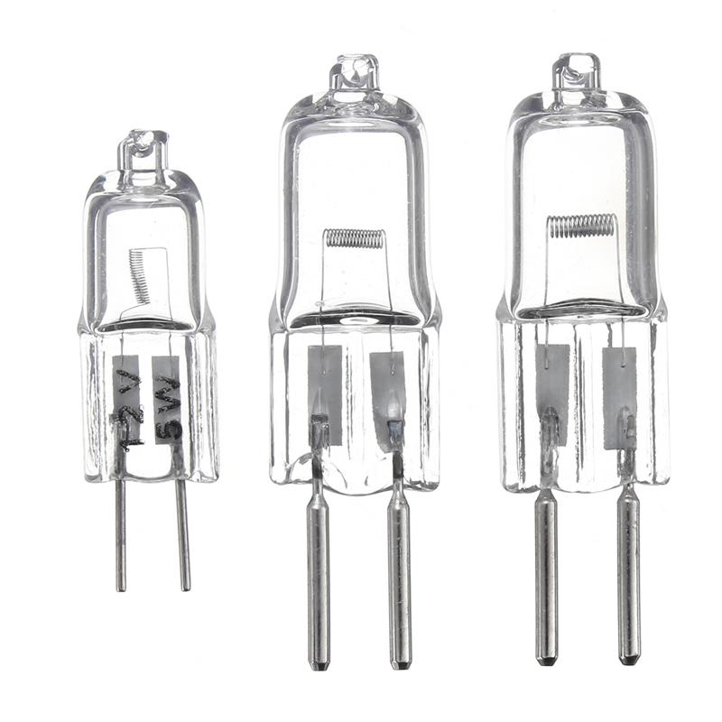 Two 50W 2-pin light bulbs from ALIEXPRESS with clear glass and metal bases, ideal for household lighting fixtures.