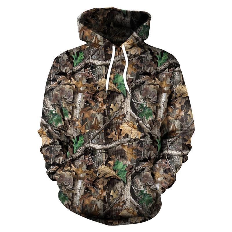 Maple Leaves camouflage hoodie in 3XL size, featuring a nature-inspired print and comfortable fit by ALIEXPRESS.