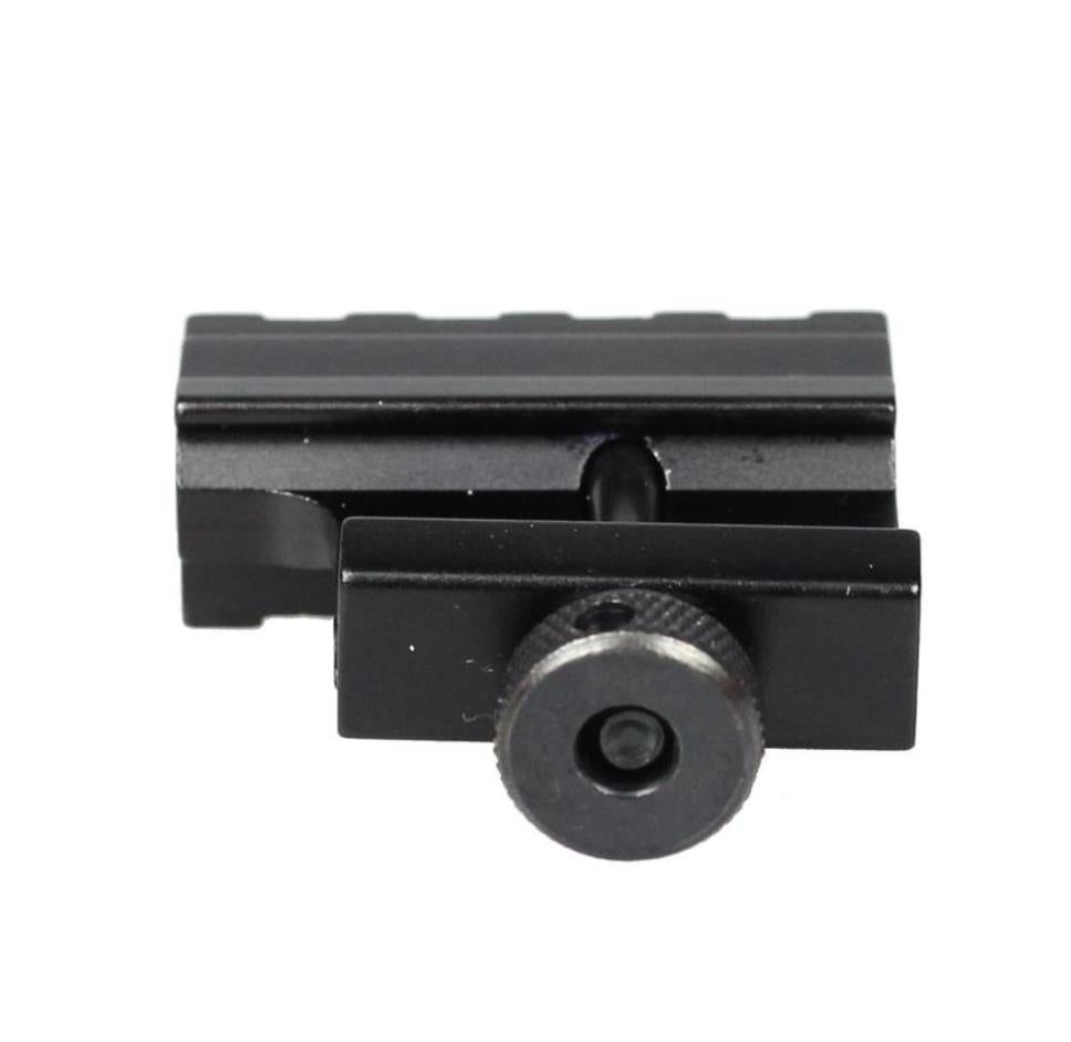 45-degree offset mount with thumb screw from AliExpress, used for camera or accessory mounting, featuring a sturdy metal construction.