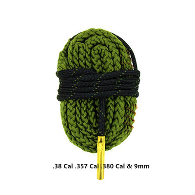 Caliber .38 rifle bore cleaning tool pull-through by AliExpress, showing the flexible cleaning cord and handle for easy maintenance.