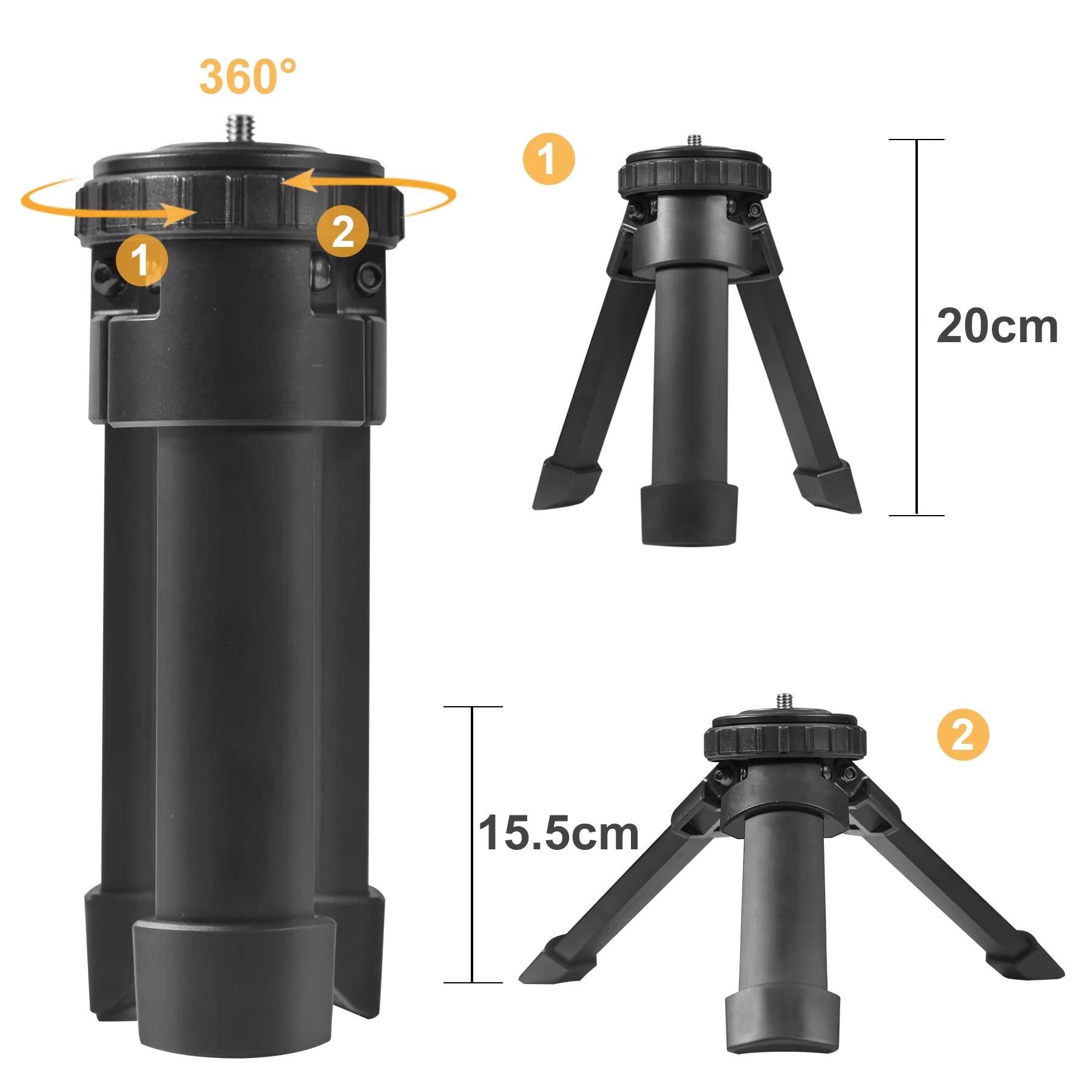 Compact rifle shooting tripod from ALIEXPRESS with adjustable legs and stable base for precise aiming and shooting stability.