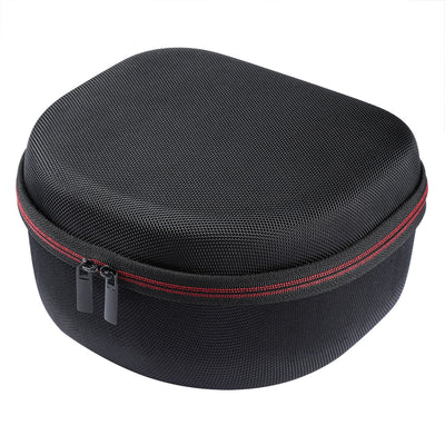 Electronic ear defenders and glasses carry case in black with zipper closure, designed for portable storage and protection.