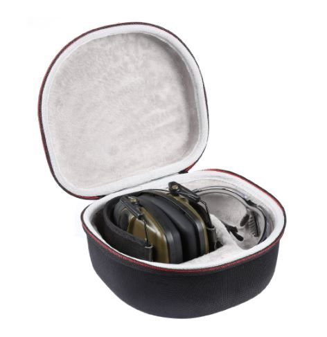 Electronic ear defenders and glasses carry case by ALIEXPRESS, compact and protective for safe storage and transport.
