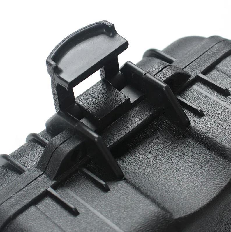 Hard shell padded ammo case from ALIEXPRESS with secure zipper and reinforced interior for firearm or accessory storage.