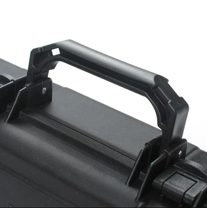 Hard shell padded ammo case by ALIEXPRESS with secure zipper and foam interior for firearm and ammunition storage.