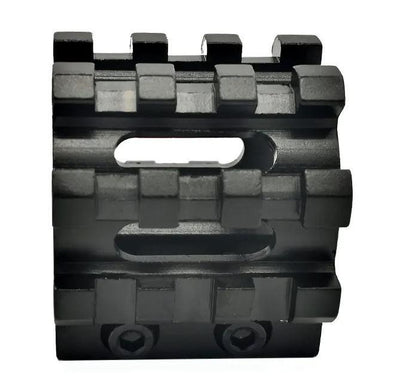 Universal PICATINNY Weaver rail flashlight and laser base mount for 20mm and 25.4mm rails on firearms