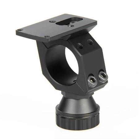 Red dot mount for scopes by AliExpress, showing a durable, adjustable scope mount accessory with mounting screws.