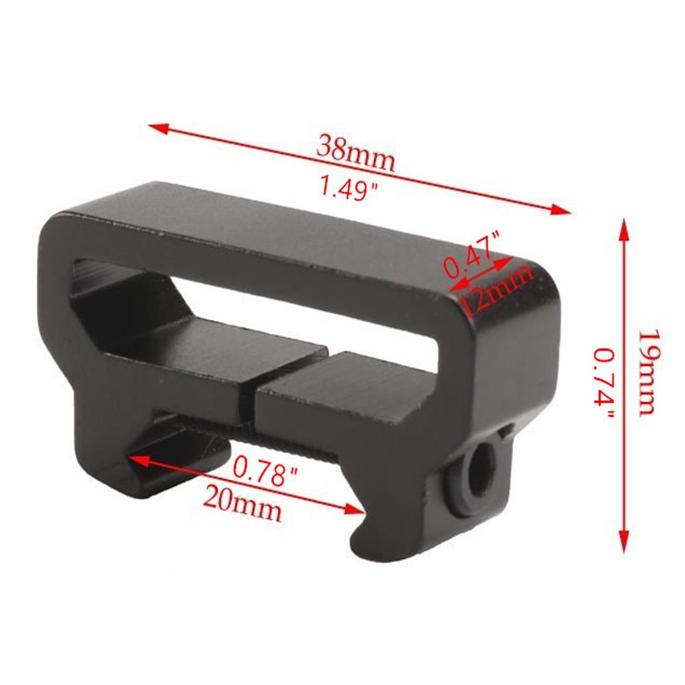 Rifle sling Picatinny adapter mount by AliExpress, designed for attaching sling to firearm with Picatinny rails.