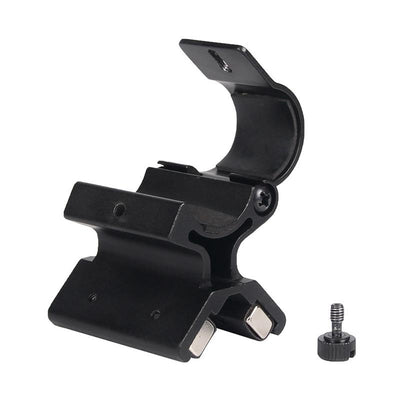 Magnetic shotgun torch mount for 25/30mm rails, quick release design, suitable for tactical or firearm lighting setups.