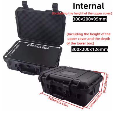 Waterproof hard carry case with sponge storage from ALIEXPRESS, durable protective container for electronics and accessories.