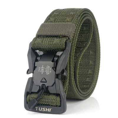 Green belt with magnetic clip from ALIEXPRESS, featuring a sleek design and secure fastening for everyday wear.