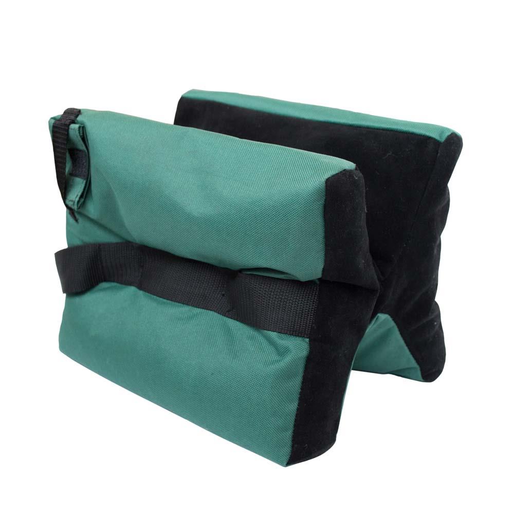 Unfilled green shooting gun rest from AliExpress, designed for stability and precision during shooting sports or practice.