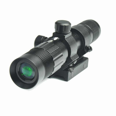 Red dot laser sight designator from ALIEXPRESS, featuring a compact red laser device for tactical aiming and targeting.