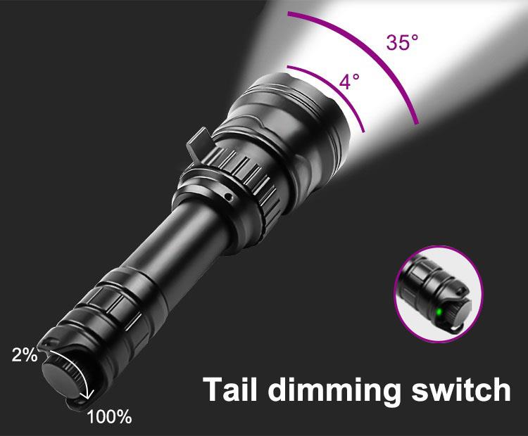 3-in-1 gun light torch from ALIEXPRESS with white, red, and infrared illumination for tactical use.