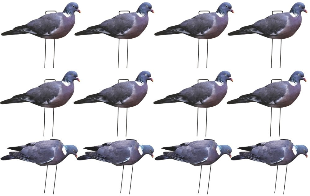 Silhouette Pigeon Decoy Kit by COCO featuring realistic pigeon silhouettes for bird control and hunting decoys.