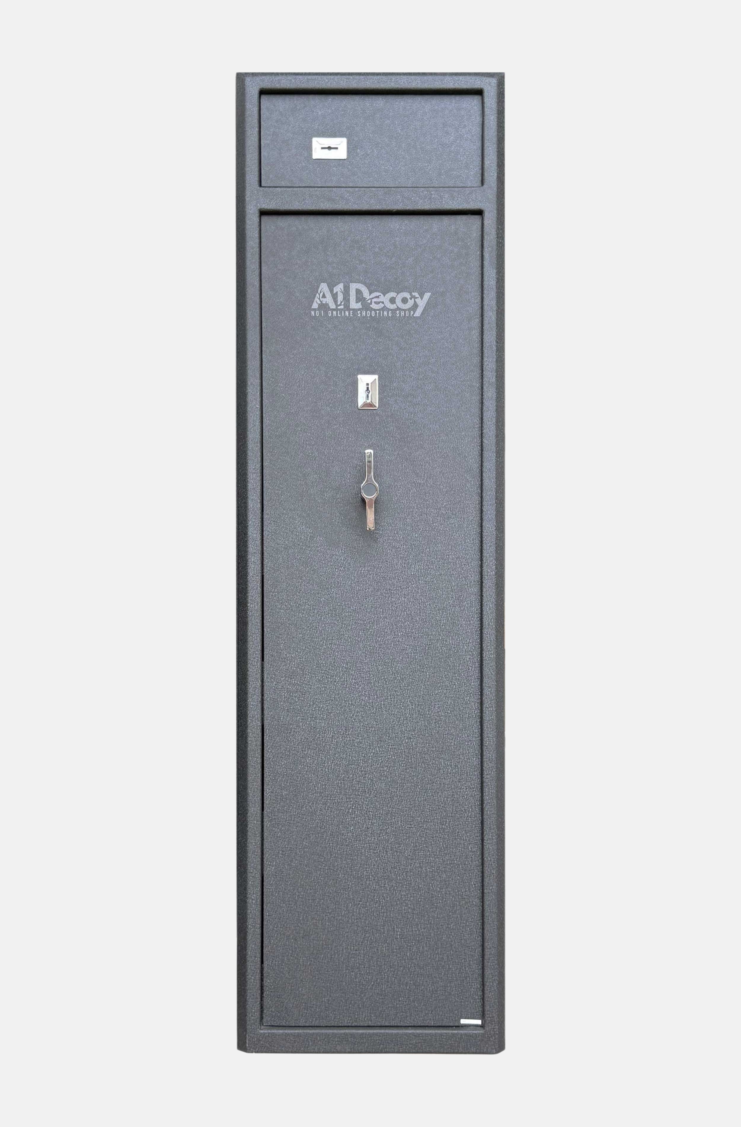 Cynthia Fortress Defender 7 Gun Safe with sturdy metal construction and digital lock for secure firearm storage.