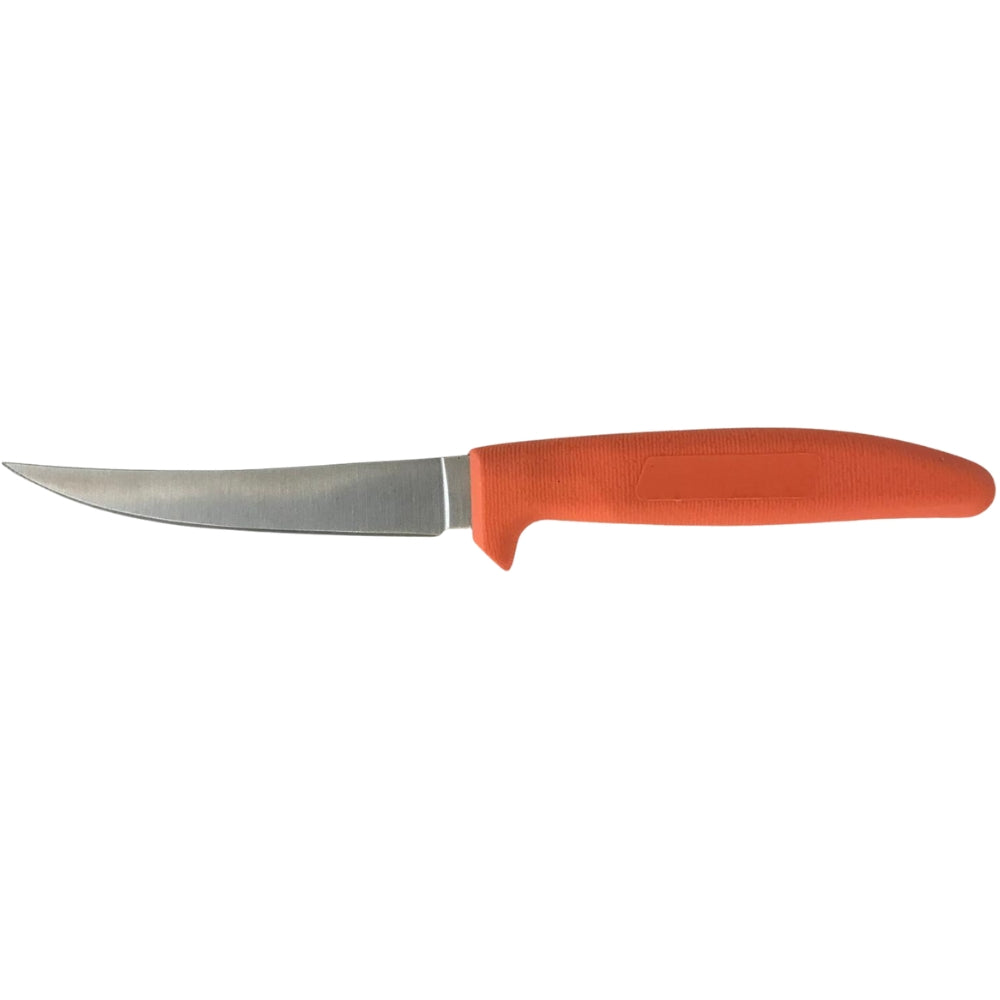 Three-piece hunting knife set by DALE featuring stainless steel blades and ergonomic handles for outdoor hunting and camping.