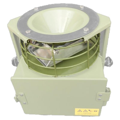 DALE automatic game feeder cage guard, protective metal cover designed to fit securely around the feeder for wildlife safety.
