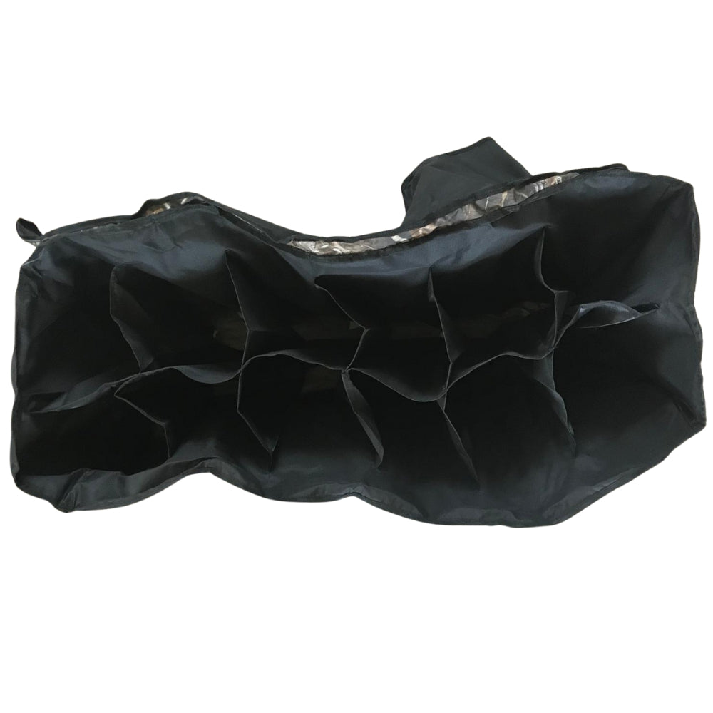 Large DALE decoy carry bag section holder with multiple compartments for easy storage and transport of hunting decoys.
