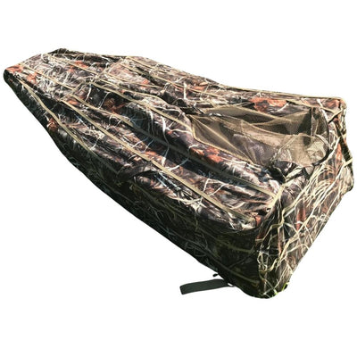 Wildfowl stubble camo lay-down ground blind by DALE, designed for concealment in hunting environments.