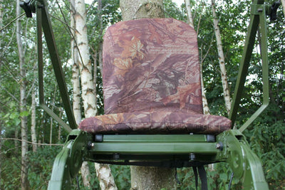 Foldable DALE high seat with adjustable height and sturdy design, ideal for versatile seating and easy storage.