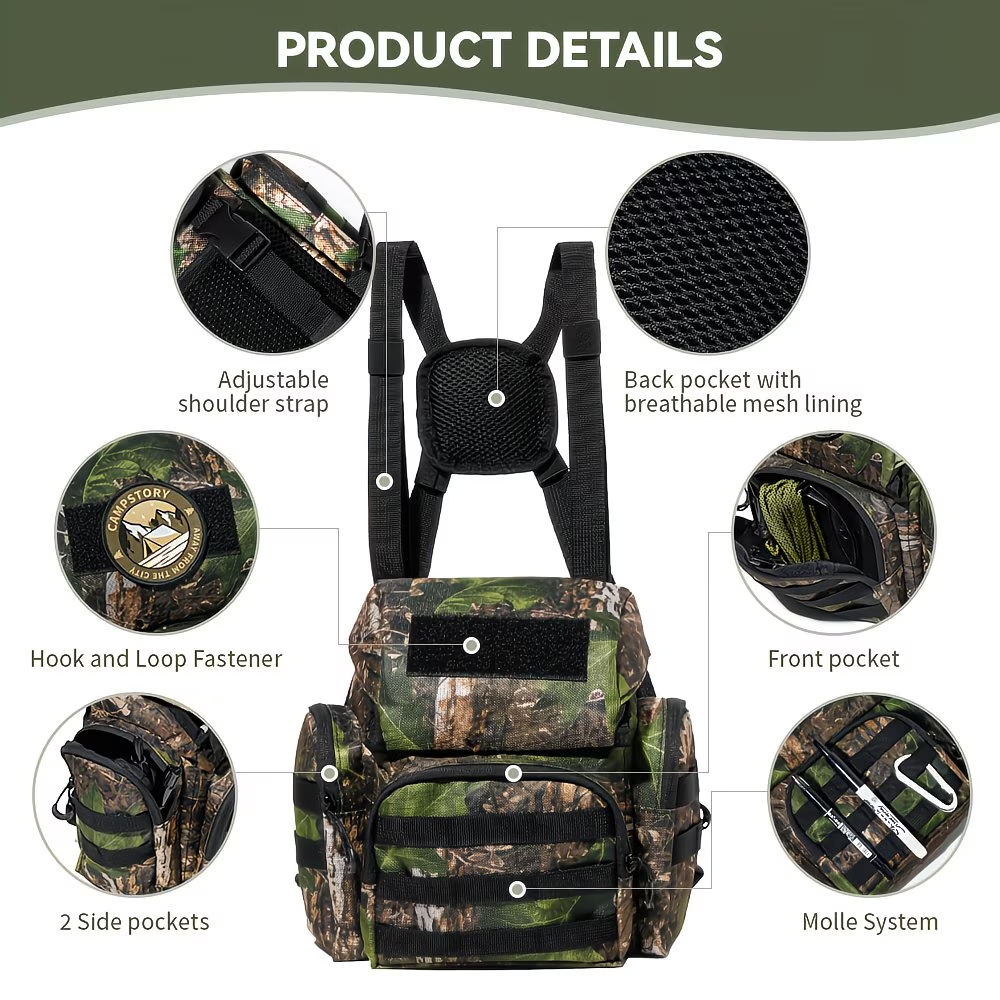 Adjustable Binocular Habrok Chest Pack Camo