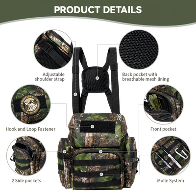 Adjustable Binocular Habrok Chest Pack Camo
