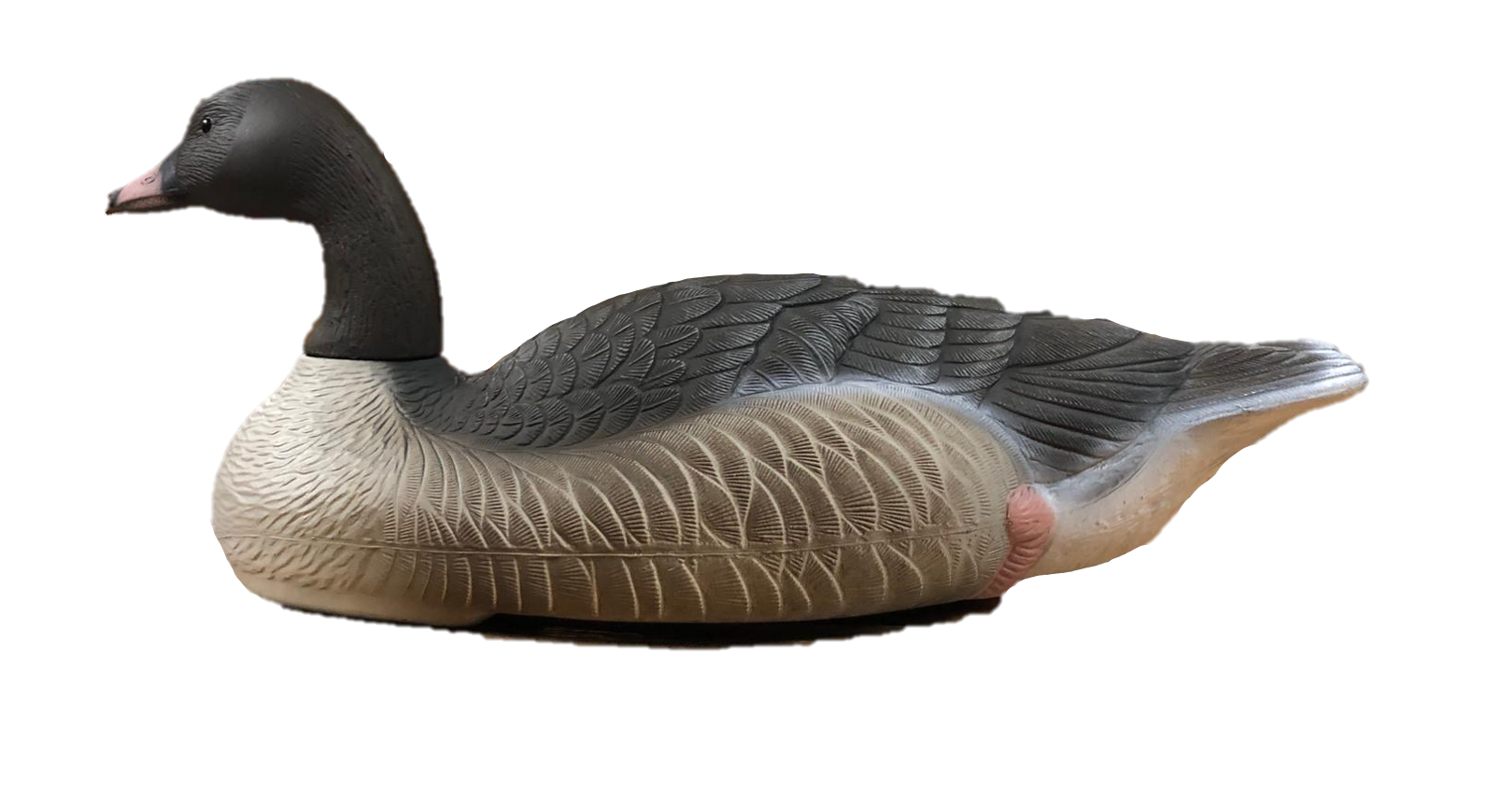 Pinkfoot Floater decoy with weighted keel by Dennett, designed for realistic waterfowl hunting.