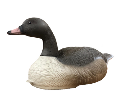 Dennett Flambeau Pinkfoot Floater decoy with weighted keel for waterfowl hunting, featuring realistic duck decoy design.