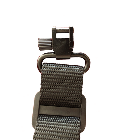 Echo neoprene sling with swivels in camo or black, adjustable strap for comfortable firearm or bow carrying.