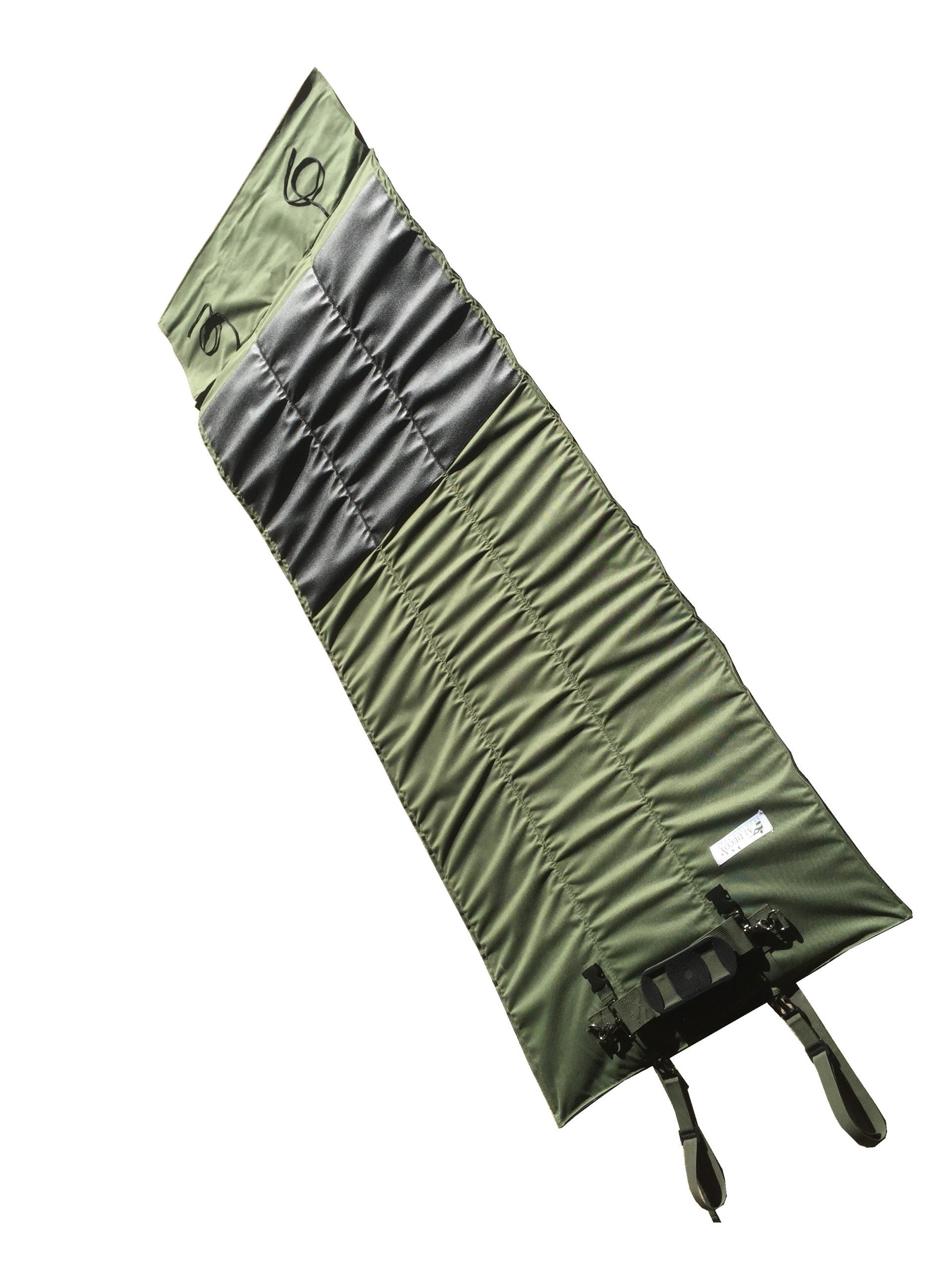 Echo A1 Decoy Waterproof Shooting Mat laid out on ground, designed for outdoor hunting with durable, water-resistant material.