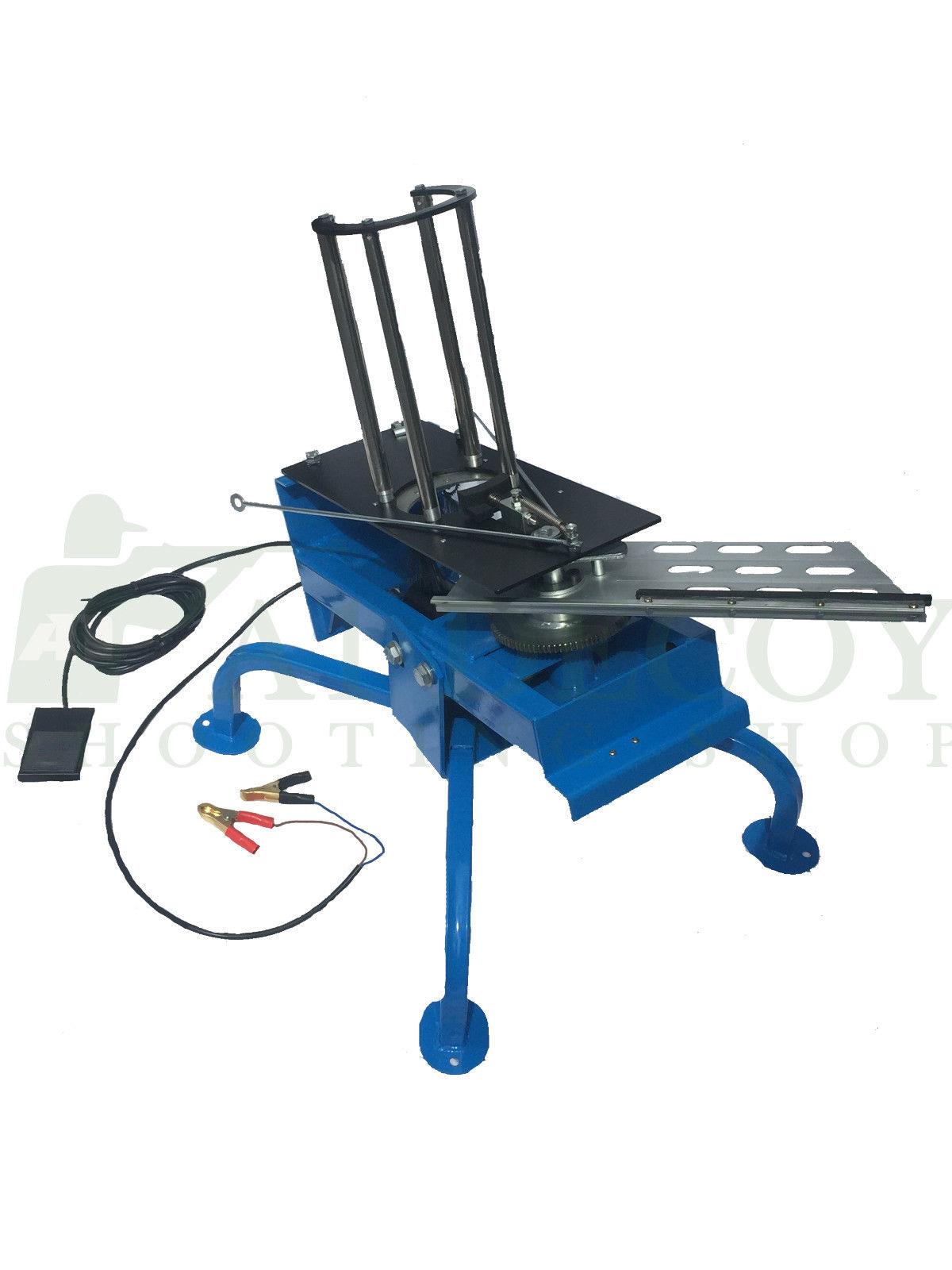 ECHO automatic clay pigeon trap with 12V electrical system, designed for clay shooting and target practice.