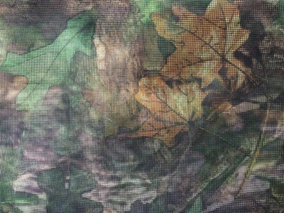 Echo Clearview lightweight camouflage net 5m x 1.5m with loops, designed for outdoor concealment and wildlife observation.