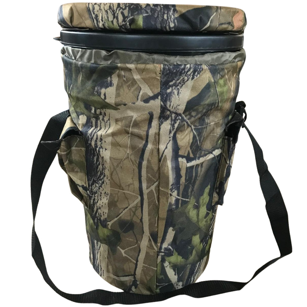Extra tall bucket seat by ECHO with cushioned back and seat for comfortable outdoor seating.