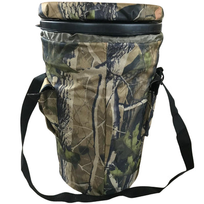 Extra tall bucket seat by ECHO with cushioned back and seat for comfortable outdoor seating.