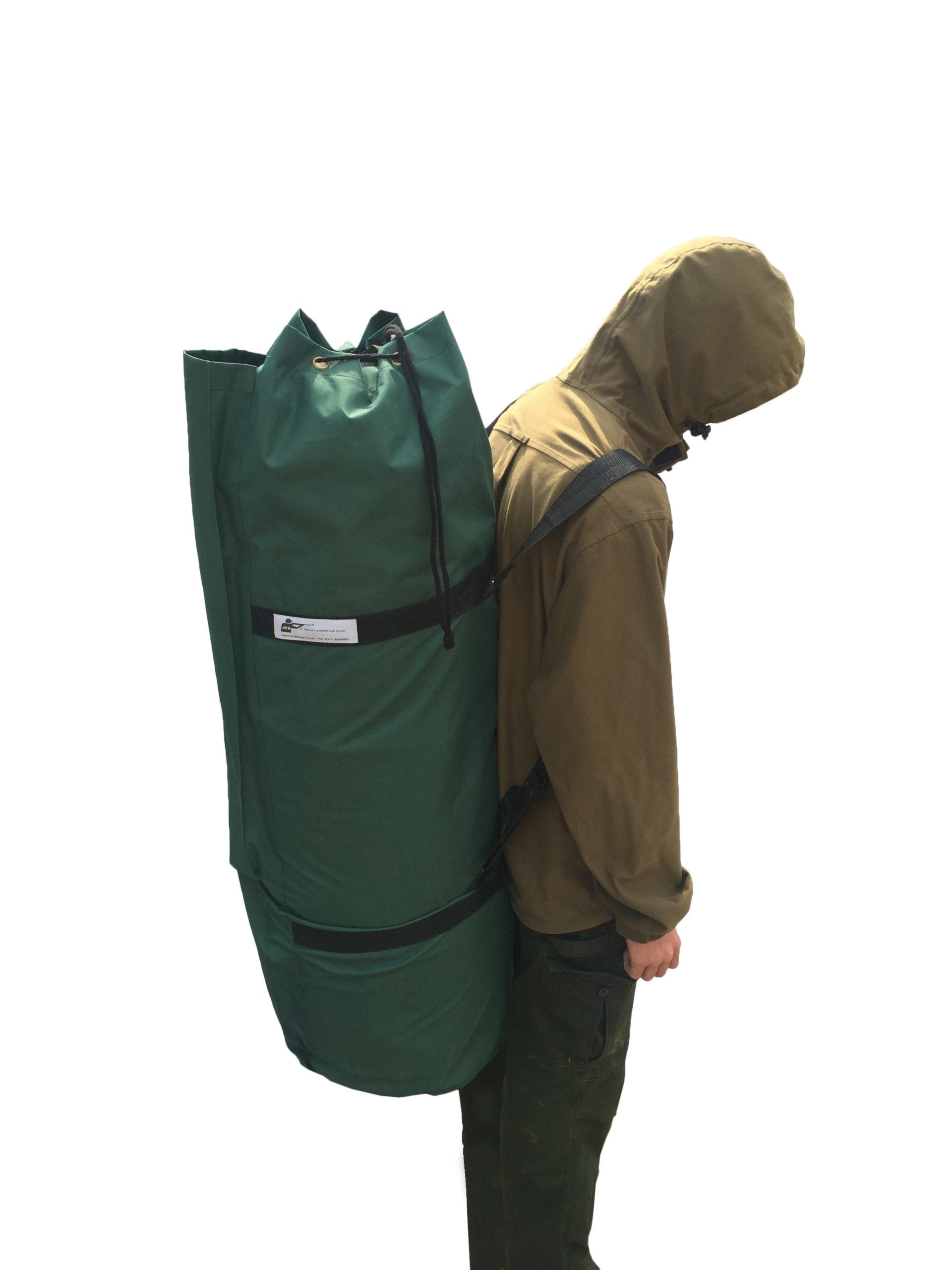Echo Mega Pro Holdall Green Kit Bag with sturdy handles and spacious interior for sports or travel gear.