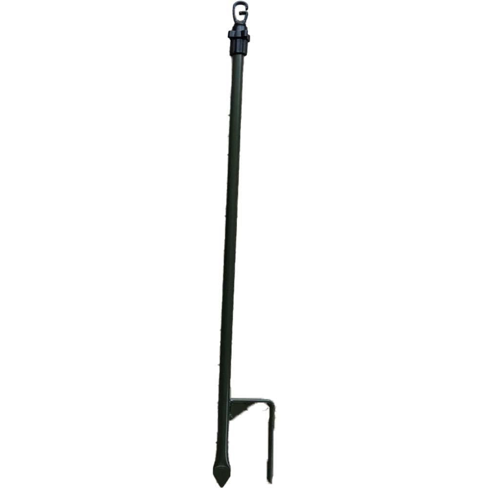 Echo 4 dual spike hide poles with green canvas or camo bag, designed for hunting or outdoor concealment.