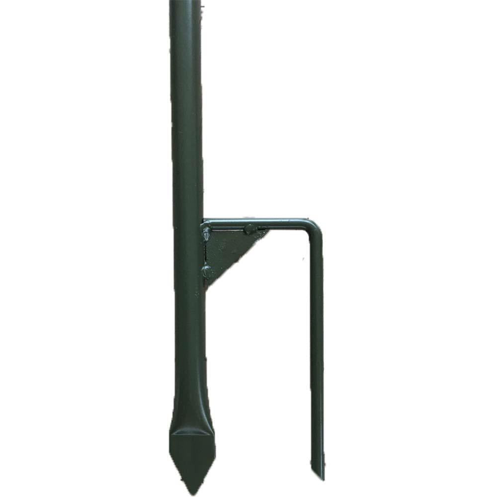Echo 4 dual spike hide poles with green or camo canvas bag, ideal for hunting or outdoor concealment.