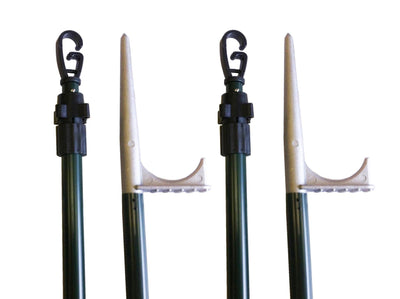 Echo heavy-duty hide poles kit with four durable green poles, designed for rugged outdoor use and reliable performance.