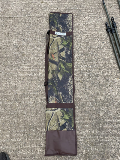 ECHO heavy duty hide poles kit with four durable green poles for outdoor hunting or wildlife activities.