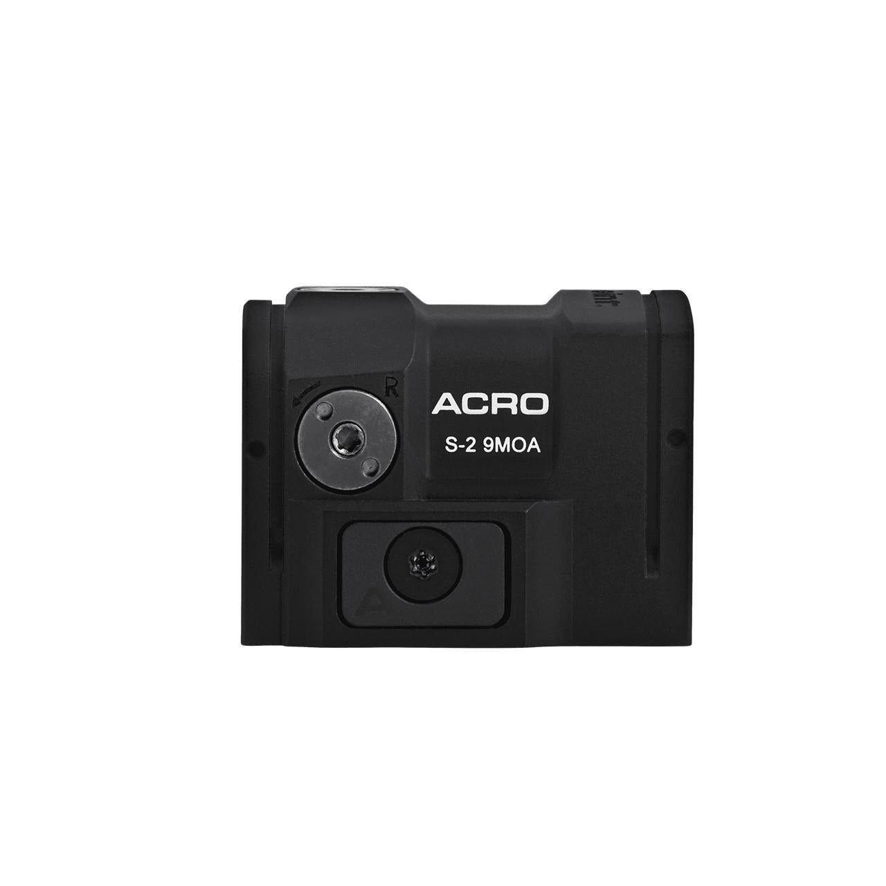 EDGAR Aimpoint Acro S-2 shotgun red dot sight mounted on a firearm for quick target acquisition and aiming.