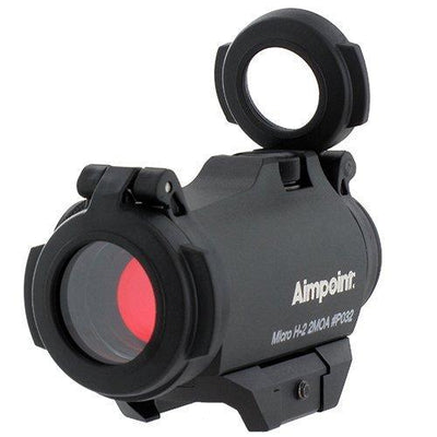EDGAR Aimpoint Micro H-2 standard mount mounted on a firearm, showcasing durable metal construction and precise attachment.