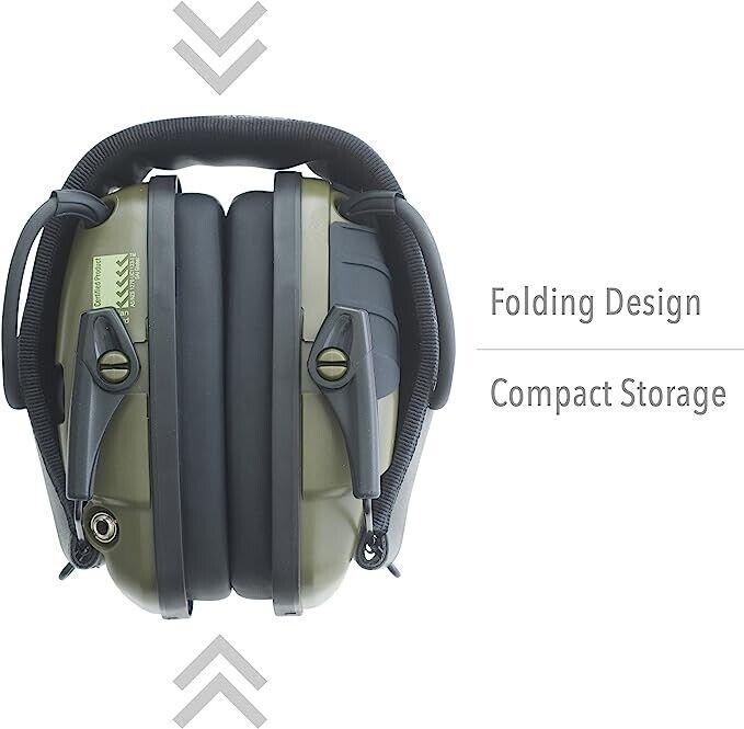 EDGAR Impact Sport Ear Defenders with adjustable headband and cushioned ear cups for hearing protection and comfort.