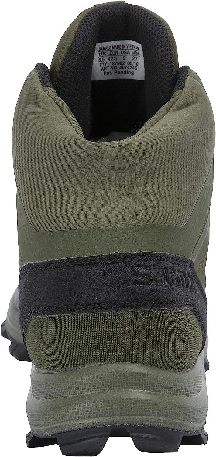 Salomon men's Speed Assault military and tactical boots in size 10, featuring durable black leather and rugged design.