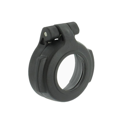 EDGAR Aimpoint H2 flip-up lens cover with black exterior, designed to protect Aimpoint H2 rifle scope lenses.